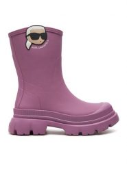 KARL LAGERFELD Kalosze Trekka KL43567 Różowy. Czerwone kalosze KARL LAGERFELD, bez wzorów, z tworzywa sztucznego. Za 829.99 zł.
