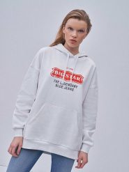 BIG STAR Bluza w kolorze białym rozmiar: XL. Białe bluzy Big Star, xl, bez wzorów, z bawełny, z kapturem. Za 120.95 zł.