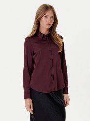 Marella Koszula Naples 2525116051 Bordowy Regular Fit. Czerwone koszule Marella, bez wzorów, z syntetyku, bez kołnierzyka, bez ramiączek. Za 389.99 zł.