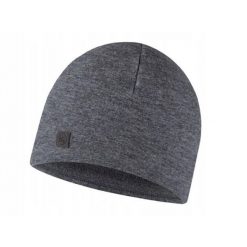Czapka z wełny merino o strukturze polaru. Szare czapki Buff, bez wzorów, z polaru. Za 159.99 zł.