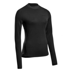 Bluzka sportowa do biegania z wełną merino damska CEP Cold Weather. Czarne koszulki sportowe CEP, bez wzorów, z wełny, bez ramiączek, do biegania. Za 299.00 zł.