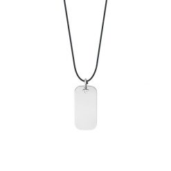 Naszyjnik z Nieśmiertelnikiem 2,4 na czarnym sznurku. Czarne naszyjniki Lilou, posrebrzane. Za 139.00 zł.