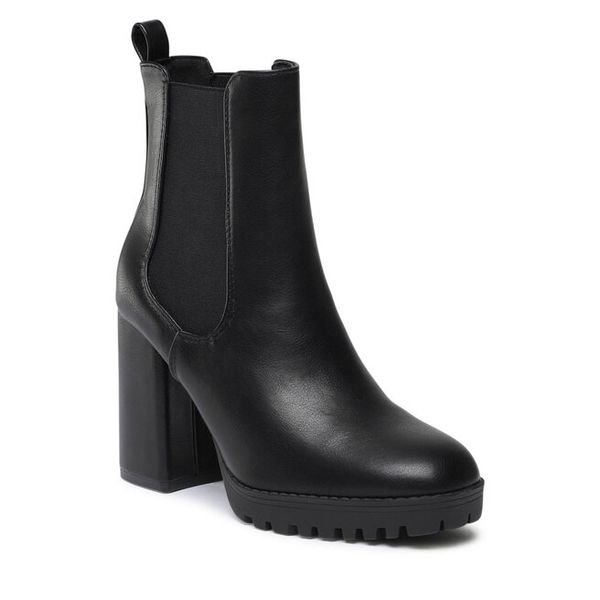 Botki Jenny Fairy. Czarne botki Jenny Fairy, bez wzorów, bez obcasa, na słupku, bez zapięcia. Za 179.99 zł.