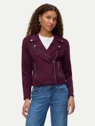 Vero Moda Kurtka z imitacji skóry Jose 10300938 Fioletowy Regular Fit. Fioletowe kurtki Vero Moda, l, bez wzorów, ze skóry, bez kaptura. Za 239.99 zł.