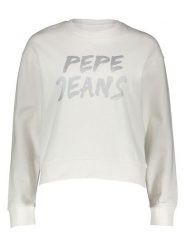 Pepe Jeans Sweter w kolorze białym rozmiar: M. Białe swetry Pepe Jeans, m, bez wzorów, z bawełny, bez ramiączek. Za 152.98 zł.