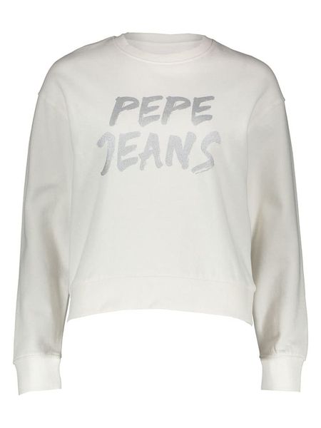 Pepe Jeans Sweter w kolorze białym rozmiar: M. Białe swetry Pepe Jeans, m, bez wzorów, z bawełny, bez ramiączek. Za 138.45 zł.