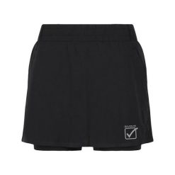Damskie spódnico-spodenki Givova. Czarne sukienki Givova, bez wzorów, z materiału, sportowe, bez kołnierzyka, bez ramiączek, sportowe. Za 255.99 zł.