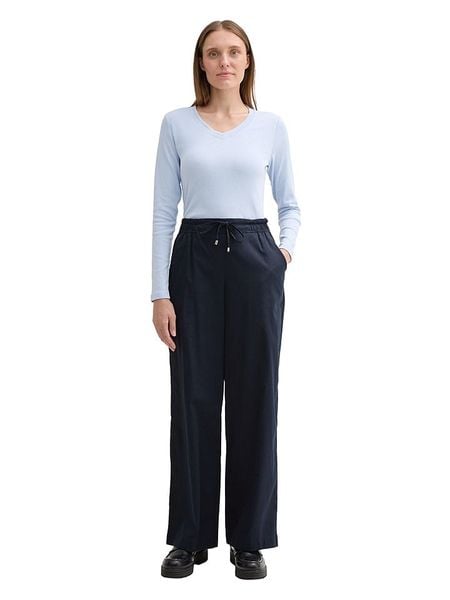 Tom Tailor Koszulka w kolorze błękitnym rozmiar: L. Niebieskie bluzki Tom Tailor, l, bez wzorów, bez kołnierzyka, bez ramiączek. Za 47.71 zł.