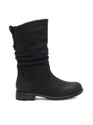 Clara Barson Botki JUDITH WS6201-04 Czarny. Czarne botki Clara Barson, bez wzorów, z syntetyku, bez obcasa, na płaskiej podeszwie, bez zapięcia. Za 135.99 zł.