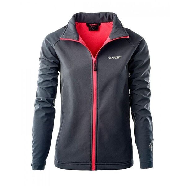 Kurtka Damska Lucari Soft Shell. Czerwone kurtki sportowe Hi-tec, l, bez wzorów, z softshellu, bez kaptura, trekkingowe. Za 190.99 zł.
