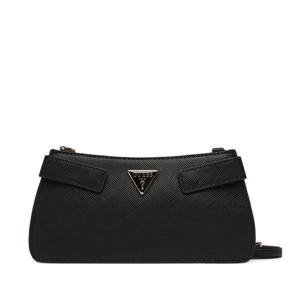 Torebka Guess. Czarne listonoszki Guess, z aplikacjami, bez dodatków. Za 549.99 zł.