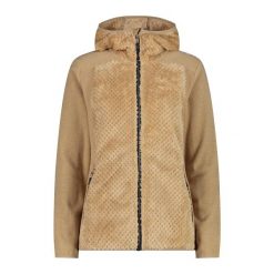 Bluza damska turystyczna CMP 34P3076. Brązowe bluzy CMP, na zimę, l, bez wzorów, z dzianiny, z kapturem. Za 305.30 zł.