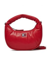 Tommy Jeans Torebka Tjw Pillow Mini Hobo AW0AW16976 Czerwony. Czerwone torebki klasyczne Tommy Jeans, bez wzorów, z jeansu, bez dodatków. Za 229.99 zł.