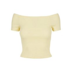 Koszulka Damska/żebrowana Bez Ramiączek. Żółte bluzki Urban Classics, xl, bez wzorów, sportowe, bez kołnierzyka, bez ramiączek. Za 54.99 zł.