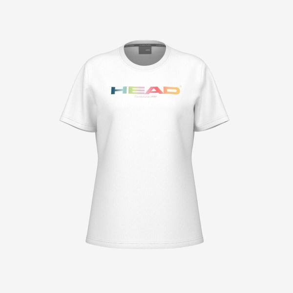 Koszulka damska Head Rainbow. Białe bluzki Head, xl, bez wzorów, sportowe, bez kołnierzyka, bez ramiączek. W wyprzedaży za 153.00 zł.