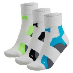 Skarpetki rowerowe quarter 3 pary białe do kolarstwa szosowego i MTB. Białe skarpety XTREME SOCKSWEAR, bez wzorów, z elastanu. Za 121.30 zł.