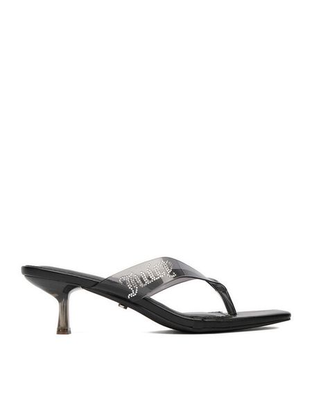 Juicy Couture Japonki EO-259-130-01 Czarny. Czarne klapki Juicy Couture, bez wzorów, z syntetyku, bez obcasa. Za 134.99 zł.