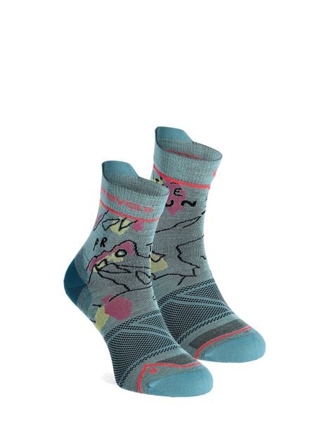 Skarpety damskie Ortovox Alpine Light Quarter Socks. Niebieskie skarpety ORTOVOX, bez wzorów, z materiału. Za 128.50 zł.
