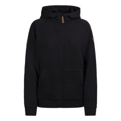 Trespass Lillie - Damska codzienna bluza z kapturem granatowa. Niebieskie bluzy Trespass, z aplikacjami, z tkaniny, z kapturem. Za 324.99 zł.