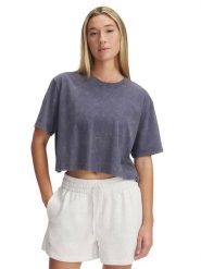 Under Armour Koszulka w kolorze granatowym rozmiar: S. Niebieskie bluzki Under Armour, s, bez wzorów, bez kołnierzyka, bez ramiączek. Za 91.99 zł.
