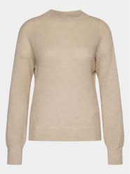 Morgan Sweter 241-MARMOT Beżowy Regular Fit. Brązowe swetry Morgan, s, bez wzorów, z syntetyku, bez ramiączek. Za 169.99 zł.