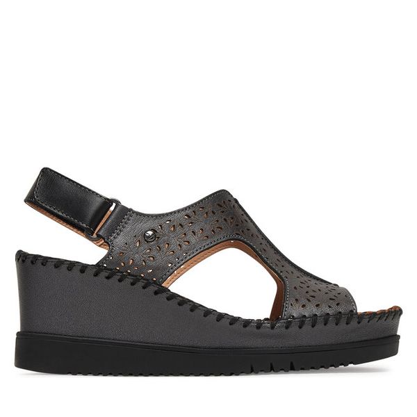 Sandały Pikolinos. Brązowe sandały Pikolinos, bez wzorów, bez obcasa, na koturnie, bez zapięcia. Za 461.99 zł.