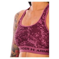 Biustonosz Sportowy Damski Under Armour Top Mid Crossback. Fioletowe bielizna sportowa Under Armour, bez wzorów. Za 159.99 zł.