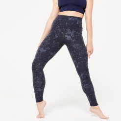Legginsy do tańca nowoczesnego damskie Starever wysoki stan. Legginsy STAREVER, xs, bez wzorów, z elastanu, z podwyższonym stanem. Za 89.99 zł.