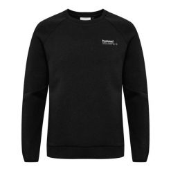 Bluza z okrągłym dekoltem Hummel Tech Fleece Regular. Czarne bluzy Hummel, na zimę, bez wzorów, z bawełny, bez kaptura. Za 273.80 zł.