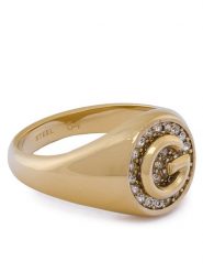Guess Pierścionek JUBR05 449JW Złoty. Żółte pierścionki Guess, metalowe. Za 229.99 zł.
