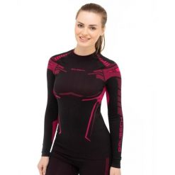 Bluza termoaktywna Damska Brubeck DRY. Czarne bluzy sportowe Brubeck, l, bez wzorów, z dzianiny, bez kaptura. Za 134.99 zł.