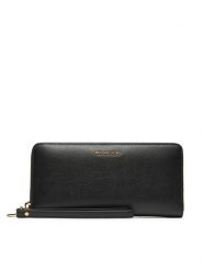 MICHAEL Michael Kors Duży Portfel Damski 32F4GJ6T3L Czarny. Czarne portfele MICHAEL Michael Kors, bez wzorów, ze skóry. Za 489.99 zł.