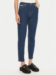 Calvin Klein Jeans Jeansy J20J224520 Granatowy Mom Fit. Niebieskie jeansy Calvin Klein Jeans, bez wzorów. Za 239.99 zł.