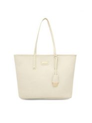 QUAZI Torebka MQS-B-001-05 Écru. Shopper QUAZI, bez wzorów, ze skóry, bez dodatków. Za 219.99 zł.