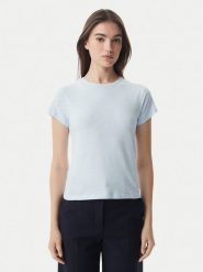 Tommy Hilfiger T-Shirt WW0WW48702 Niebieski jasny Slim Fit. Niebieskie t-shirty TOMMY HILFIGER, s, bez wzorów, z bawełny, bez kołnierzyka, bez ramiączek. Za 249.99 zł.