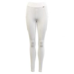 Legginsy jeździeckie o średniej przyczepności Premiere Bouvardia. Białe legginsy PREMIERE, s, bez wzorów, z materiału, z podwyższonym stanem, długie. Za 198.00 zł.