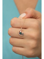 Heliophilia Srebrny naszyjnik z zawieszką - dł. 42 cm rozmiar: onesize. Szare naszyjniki Heliophilia, srebrne. Za 43.99 zł.