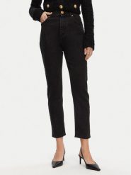 Balmain Jeansy DF1MG007DB67 Czarny Slim Fit. Czarne jeansy Balmain, bez wzorów. Za 2,519.00 zł.