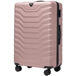 Walizka duża Wings PEAFOWL 2.0 28" ROSE GOLD. Czerwone walizki Wings, bez wzorów, duże. Za 259.90 zł.
