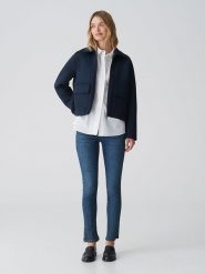 OPUS Dżinsy "Elma" - Slim fit - w kolorze niebieskim rozmiar: 36/L28. Niebieskie jeansy Opus, l, z aplikacjami. Za 127.65 zł.