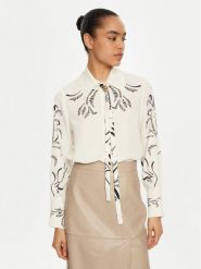 Marella Koszula Yacht 2513111043 Écru Relaxed Fit. Koszule Marella, bez wzorów, z syntetyku, bez kołnierzyka, bez ramiączek. Za 759.99 zł.