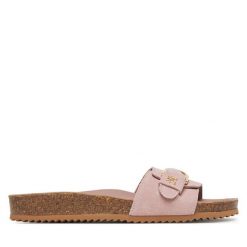 Klapki Tommy Hilfiger. Czarne klapki TOMMY HILFIGER, bez wzorów, bez obcasa. Za 489.99 zł.