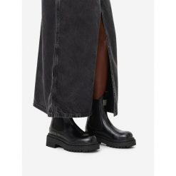 Sztyblety G-Star. Czarne botki G-Star, bez wzorów, bez obcasa, na płaskiej podeszwie, bez zapięcia. Za 479.99 zł.
