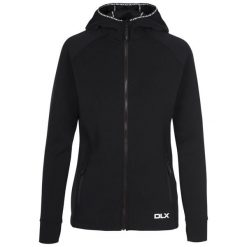 Bluza Z Kapturem Damska Anais DLX. Czarne bluzy Trespass, s, bez wzorów, z dzianiny, z kapturem. Za 200.99 zł.