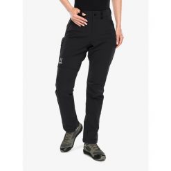 Spodnie softshell damskie Haglofs Moran Softshell Standard Pant. Czarne spodnie narciarskie Haglöfs, bez wzorów, z softshellu, trekkingowe. Za 581.99 zł.