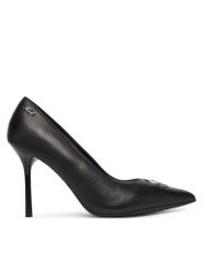 KARL LAGERFELD Szpilki Sarabande KL30917A Czarny. Czarne szpilki KARL LAGERFELD, bez wzorów, ze skóry, bez obcasa, na szpilce, bez zapięcia. Za 819.99 zł.