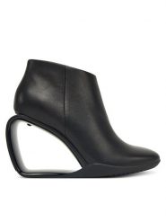 United Nude Botki Mobius Ankle Bootie Hi 109370116 Czarny. Czarne botki United Nude, bez wzorów, ze skóry, bez obcasa, na koturnie, bez zapięcia. Za 1,679.00 zł.