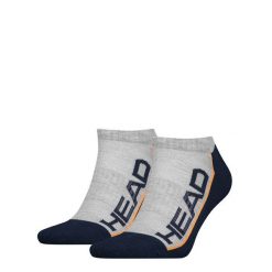 Skarpetki Niskie 2-Pack Szaro-Navy 39-42 Oddychające i Wygodne. Niebieskie skarpety Head, bez wzorów. Za 70.99 zł.