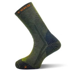 Skarpety sportowe z wełną merino Teko ecoHIKE Discovery Light Half Cushion 2.0. Szare skarpety TEKO, bez wzorów, z wełny. Za 59.99 zł.