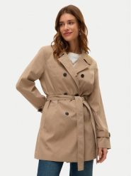 Vero Moda Trencz Chelsea 10329343 Beżowy Regular Fit. Brązowe płaszcze Vero Moda, l, bez wzorów, z syntetyku, bez kaptura. Za 229.99 zł.